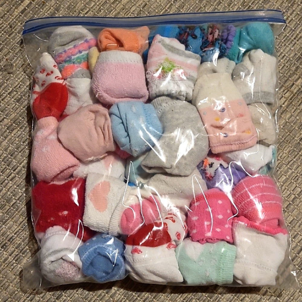 36 Baby Girl Socks
